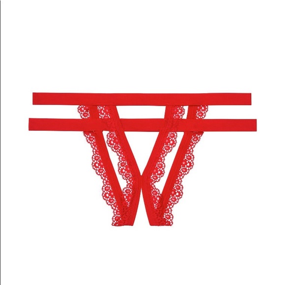 NWT VS Banded Strappy Cheekini Crotchless - Picture 3 of 3